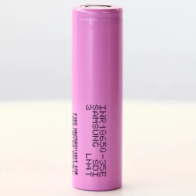 Produktbild von Samsung INR 18650-35E - 3,6V - 3,7V, 3500mAh flat top (Pluspol flach)