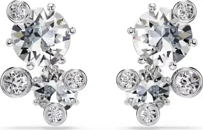 Image de Swarovski Constella Boucles d'oreilles blanches rondes 5732253