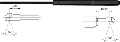 Produktbild von METZGER 2110119 Gasfeder Heckklappendämpfer für BMW 3 Touring (E46) 543mm
