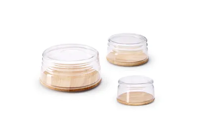 Zdjęcie produktu dla CONTINENTA Käseglocke / Schüssel, 2-teilig Ø16x9 cm 3294 4017167329406 Vorteilset – 2 Stück – inkl. 4 Edelstahl-Trinkhalme