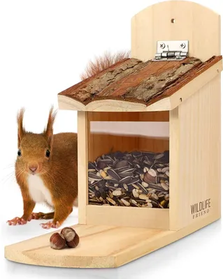 Image de WILDLIFE FRIEND Mangeoire avec toit en écorce