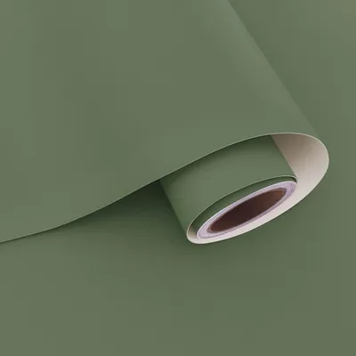 Produktbild von Selbstklebende Tapete Matte Grüne Tapete 60cmx400cm