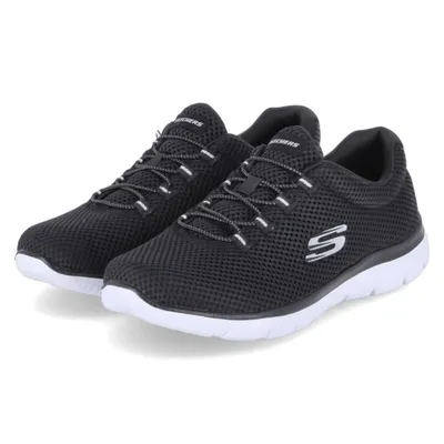 Produktbild von Skechers Damen Summits Trainer, Black Mesh/ White Trim, 36 EU