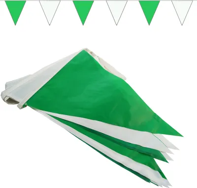 Produktbild von Goodymax® Wimpelkette 10 m Grün-Weiß