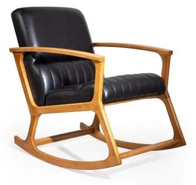 Produktbild von Modern Schaukelstühle Schwarz Farbe Perfekte Möbel für Wohnzimmer neu
