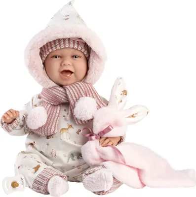 Produktbild von Mimi Babypuppe mit Geräuschen 42 cm, lacht und sagt Mama, Papa