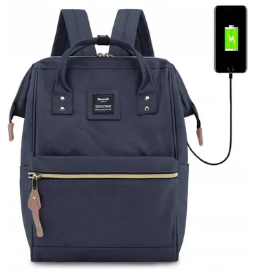 Produktbild von Himawari 9001 Rucksack Damen Schulrucksack USB Dunkelblau