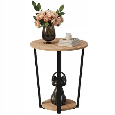 Produktbild von Couchtisch / Beistelltisch – Hellbraun, 50 Cm, Moderner Loft-/Industrial-Stil Für Das Wohnzimmer