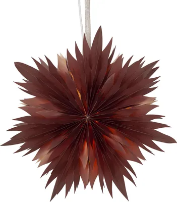 Produktbild von Papierstern -Dis', Schneeflocke, rot, Ø 45cm