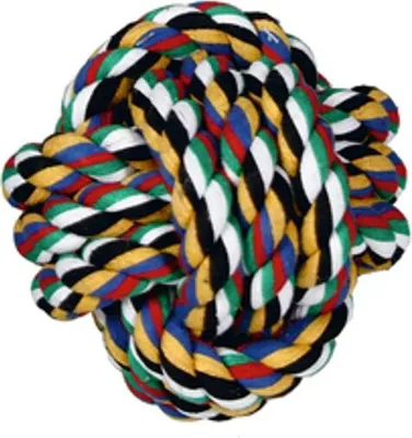 Produktbild von Karlie Baumwolball - Hundespielzeug - Baumwolle - Mehrfarbig - Durchm.8,5 cm