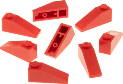 Immagine prodotto di 8x tegola Lego 33° 3x1 tegola rossa inclinata Harry Potter 428621 4286