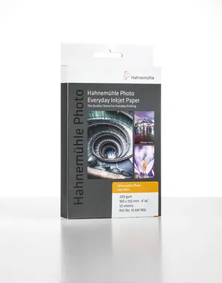 Produktbild von Hahnemühle Photo Matt Fibre Inkjet-Photo Cards - 200 g/m² - 10 x 15 cm - 50 Blatt