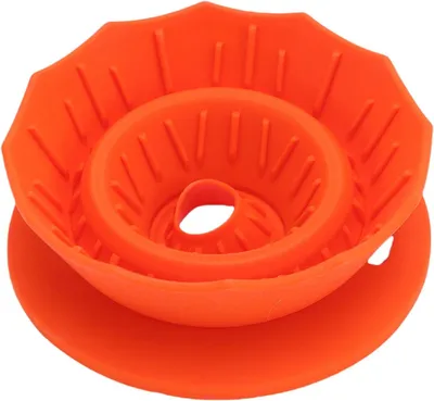 Obrázek produktu pro Opakovaně použitelný, skládací, kuželovitý kávový filtr z nerezové oceli pro domácnost, kancelář, outdoorové aktivity, turistiku, kempování a přežití, oranžový
