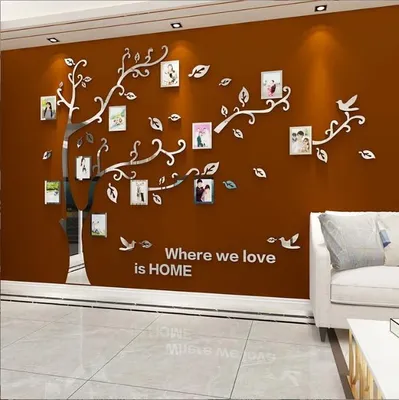 Productafbeelding van 3D Wandsticker, boommotief, voor kinderen en woonkamer