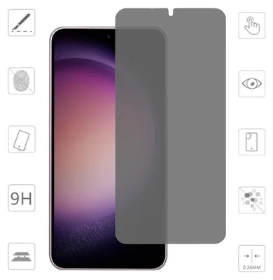 Produktbild von Für Samsung Galaxy S25 5G 2.5D 0,26mm Privacy H9 Hart Glas Transparent Schutz