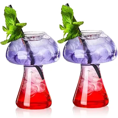 Pilzglas Cocktailgläser 2er-Set 250 ml klar