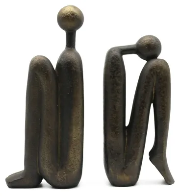 Image de Supports de livres décoratifs, lot de 2, en résine