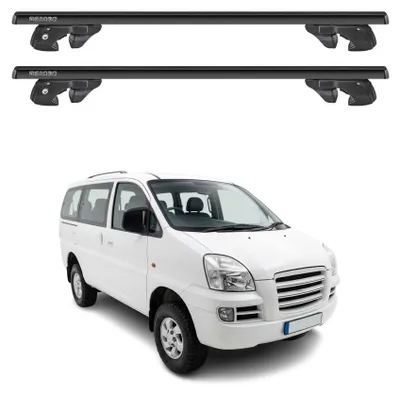 Produktbild von Dachträger Grundtäger für Hyundai H-1 Starex I 1997-2007 Alu 90kg Schwarz 2x, KI-generiertes Bild