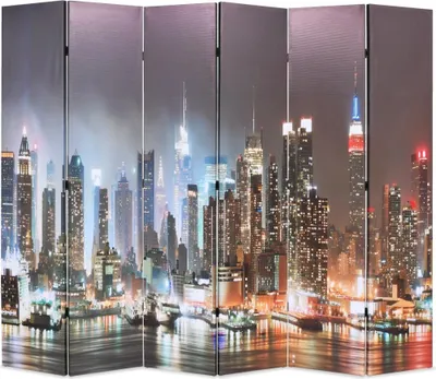 Produktbild von Raumteiler klappbar 228 x 170 cm New York bei Nacht