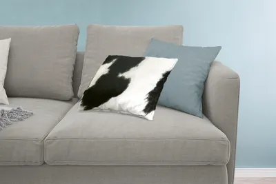 Produktbild von MuchoWow® Zierkissen Sofakissen Wohnzimmer Dekokissen 60x40 cm Tiere - Kuh - Fell - Kopfkissen - Polster mit Foto