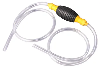 Immagine prodotto di Pompa manuale a sifone, pompa portatile manuale per il trasferimento di carburante per auto ad alta portata con tubo a sifone da 3,2 piedi per benzina, diesel, olio e detergenti liquidi