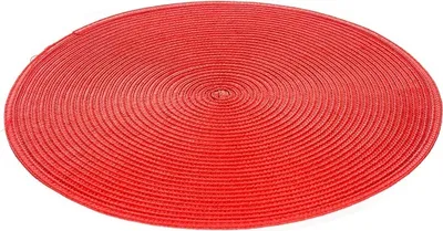 Zdjęcie produktu dla Podkładka na stół, mata na stół, mata do jadalni, okrągła 38 cm czerwona