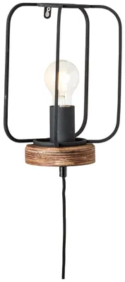 Produktbild von BRILLIANT Wandleuchte mit Zuleitung Tosh braun IP20 E27 52 Watt g. f. Normallampe