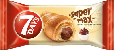 Produktbild von 7 Days Super Max Croissant mit Kakaofüllung 110 G