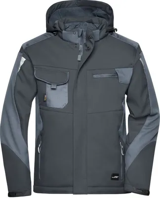Produktbild von Craftsmen Softshell Jacket - STRONG - black/carbon, Gr. 5XL