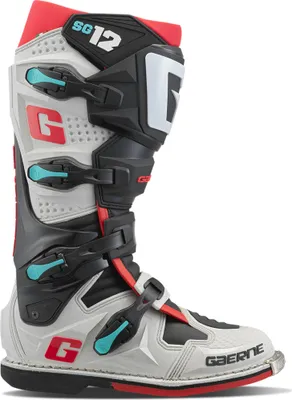 Produktbild von Gaerne SG12 Motocross Stiefel, schwarz/grau/rot, 43