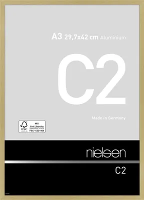 Immagine prodotto di Nielsen Telaio in alluminio C2 29,7x42 cm, finitura oro opaco