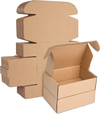 Produktbild von Gegolfte Kartonversandboxen - Für Verpackung - 10 Stück - 150x100x50mm