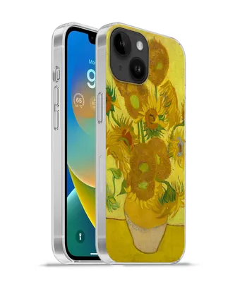 Produktbild von MuchoWow® Handyhülle Schutzhülle Hülle für Apple iPhone 14 - Softcase Sonnenblumen - Vincent van Gogh Silikon Softcase Handy Hülle - Mobiltelefonhülle