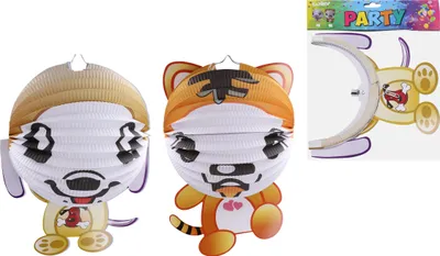 Produktbild von Lampionkugel 25 cm mit Körper Katze/Hund