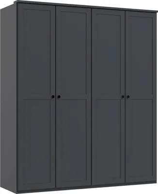 Produktbild von Kleiderschrank Chalet Schlafzimmerschrank 180x58x210cm graphit 4-türig (18673)