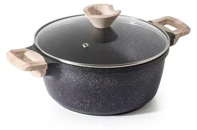 Produktbild von Antihaftpfanne mit Deckel 24 cm für Suppen und Eintöpfe