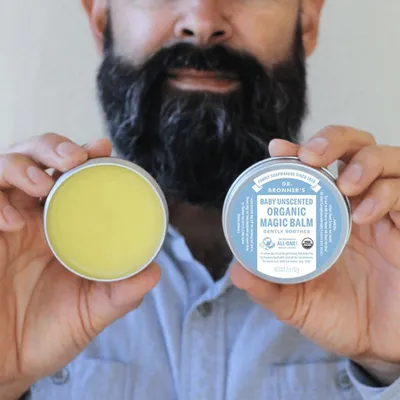 Obrázok produktu pre Dr.Bronner's SD01BA02-DE, Balzam, Ochrana, Normálna pleť, 60 ml, Hrniec, ersea Gratissima Oil (Avocado*‡), Simmondsia Chinensis Seed Oil (Jojoba*), Cera Alba (Beeswax*),...