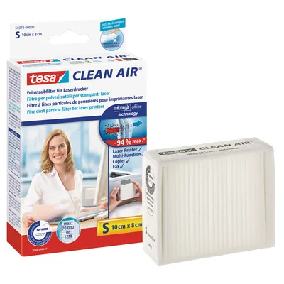 Image de tesa Clean Air Filtre à poussières fines pour imprimantes laser, taille S