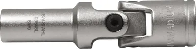 Immagine prodotto di Presa speciale in acciaio SW, 3/8", 9 mm, con snodo 03648L