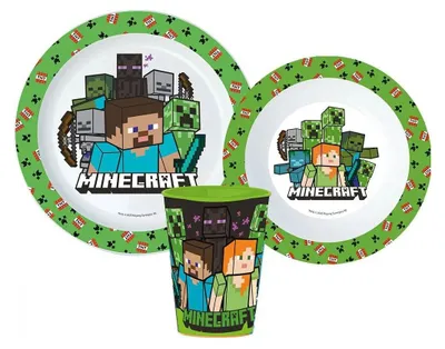 Immagine prodotto di Set di stoviglie in microplastica Pixelcraft, con tazza 260 ml