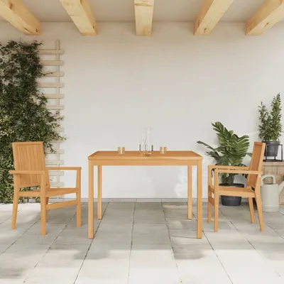 Image de Maison Exclusive - Ensemble de salle à manger de jardin 3 pièces en teck massif