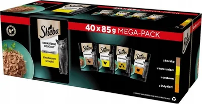 Zdjęcie produktu dla Sheba Nature's Collection Mokra Karma Dla Kotów Drobiowe Smaki 85 G X 40 Sztuk