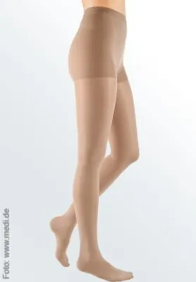 Produktbild von mediven elegance Strumpfhose, AT kurz, Kl. 2>>>>Farbe: caramel Gr. III