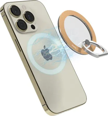 Produktbild von iRing Handyringhalterung finger - Handyring Magsafe Kompatibel - 360-Grad-Drehung - 180-Grad-Neigungsfunktion - Roségold