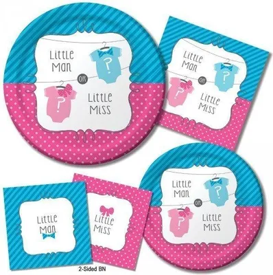 Produktbild von XXL Banner Junge oder Mädchen 152x51cm für Babyparty & Geburtstag Outdoor