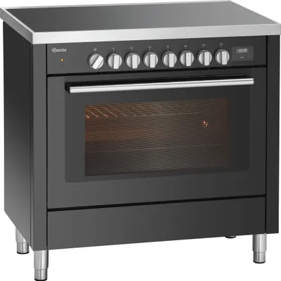 Produktbild von Induktionsherd EBMF mit 6 Kochstellen, Multifunktions-Backofen, 900x650x890 mm