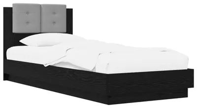 Produktbild von vidaXL Bettgestell mit Kopfteil Schwarze Eiche 80 x 200 cm