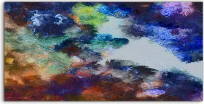 Produktbild von Coloray Spritzschutz aus Glas 140x70  Wandkunst Küchenrückwand Wand Kunst Bild Malerei Aquarell
