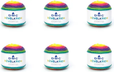Obrázek produktu pro 6x DMC Révélation – barevná příze, 19 % vlna, 78 %.Polyakryl, 3 % polyester (barva 202)