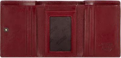 Image de Portefeuille Wittchen pour femme en cuir, compact, rouge, cuir naturel